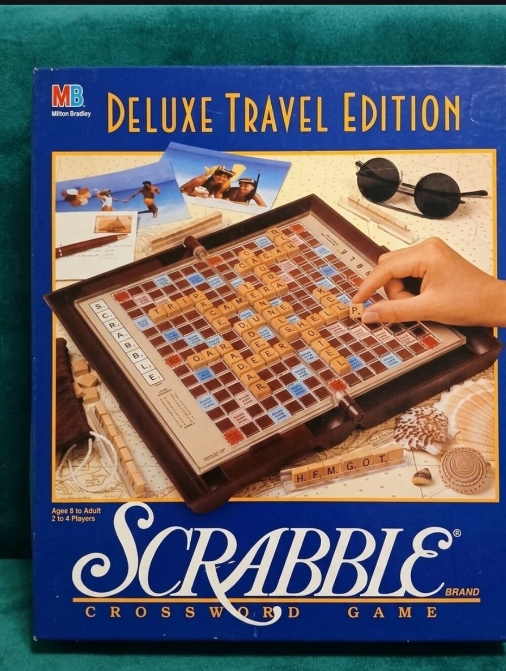 ✨️ Scrabble ✨️ Deluxe Travel by Milton Bradley 🆕️ With Unplayed Sealed Tiles